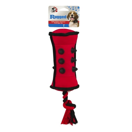 Rope Retriever - Logical Pet Rugged Spiked Balistic Retriever Rope Dog Toy, 11