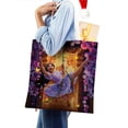 thumbnail image 4 of Isabella Encanto-theme canvas Tote Bag for Women Aesthetic Shopping Grocery Reusable Bags with Inner Zipper Women Gift 13.8 x 15.8 inches（35x40cm）, 4 of 6
