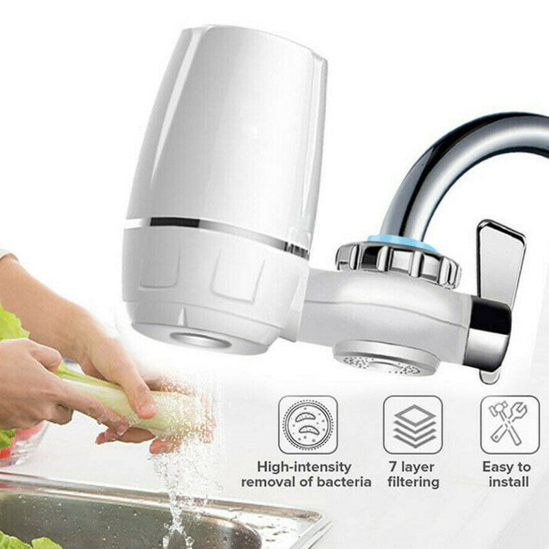 7-Layer Faucet Water Filter Kitchen Sink Bathroom Mount Filtration Tap Purifier 