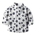 thumbnail image 3 of Mgmyaa Boys and Girls Button Down Shirt Long Sleeve Collared Casual Shirts Spring Summer Kids Blouses Comfortable Daily Wear Size 3-16Years, 3 of 5