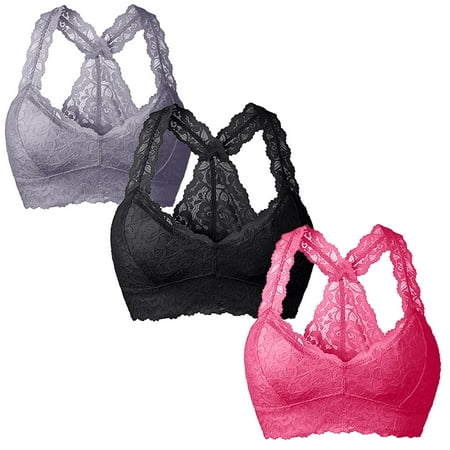 

Bra New Women Plus Size Vest Crop Wire Free Bra Lingerie Sexy V Neck Underwear Lingerie S 3XL Polyester no underwire sports bra Multicolor