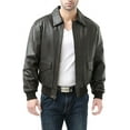 thumbnail image 3 of Landing Leathers Mens Air Force A-2 Leather Flight Bomber Jacket (Regular & Tall), 3 of 6
