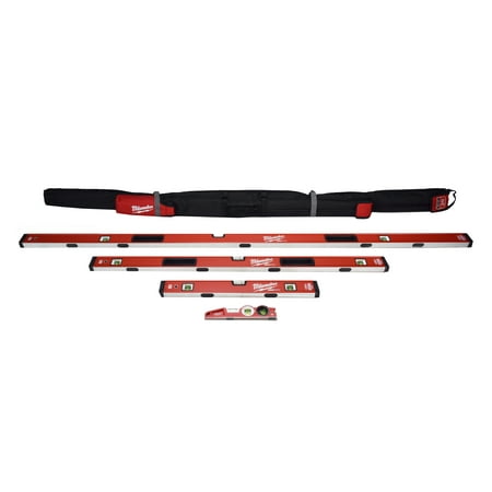 UPC: 0045242005833 | Milwaukee MLBXCM78 10  /24  /48  /78  REDSTICK Magnetic Box & Torpedo Level Set