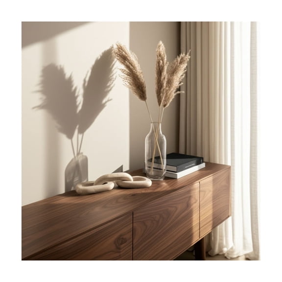 Decorative Object Stone Travertine Chain Link Accent Glam Style for Home Office Bedroom Living Room Decor - 2" Tan