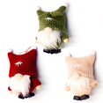 thumbnail image 1 of 3 piezas de muñeco de peluche de gnomo sin rostro de lana navideña, decoración hecha a mano, colgante para árbol de Navidad., 1 of 8