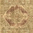 thumbnail image 1 of Ahgly Company Indoor Square Abstract Brown Modern Area Rugs, 3' Square, 1 of 4