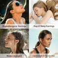 thumbnail image 6 of Titanium Earrings for Sensitive Ears, Flat Back Stud Earrings Hoop Earrings Set for Women, Hypoallergenic Surgical Stainless Steel Cubic Zirconia Earrings Stud Earrings Set 7 Pairs, 6 of 7