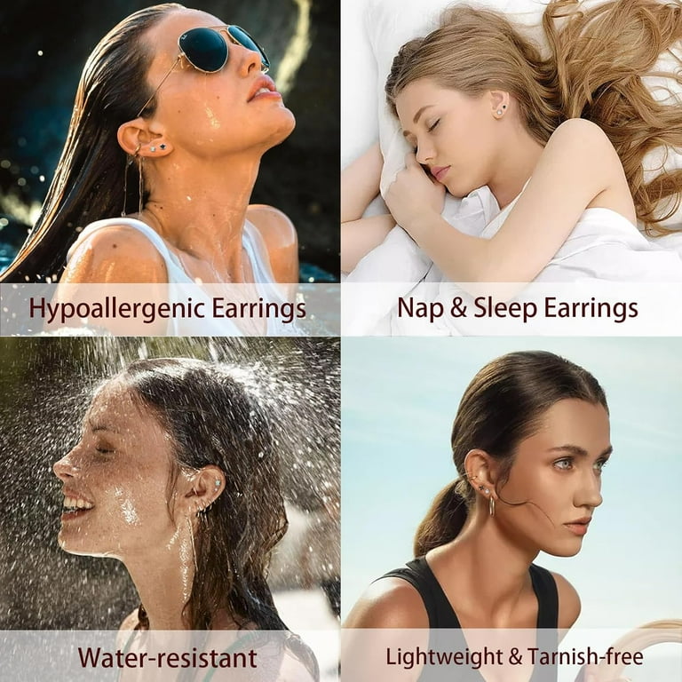Euphrates Titanium Hypoallergenic Earring Set, 7 Pairs photo 6
