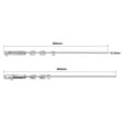 thumbnail image 2 of Unique Bargains 32 Inch Length 201 Stainless Steel Gate Pin Latch 10.5mm Dia Drop Rod for Double Drive Gate, 2 of 3