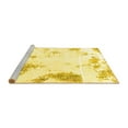 thumbnail image 2 of Ahgly Company Machine Washable Indoor Square Abstract Yellow Modern Area Rugs, 8' Square, 2 of 4