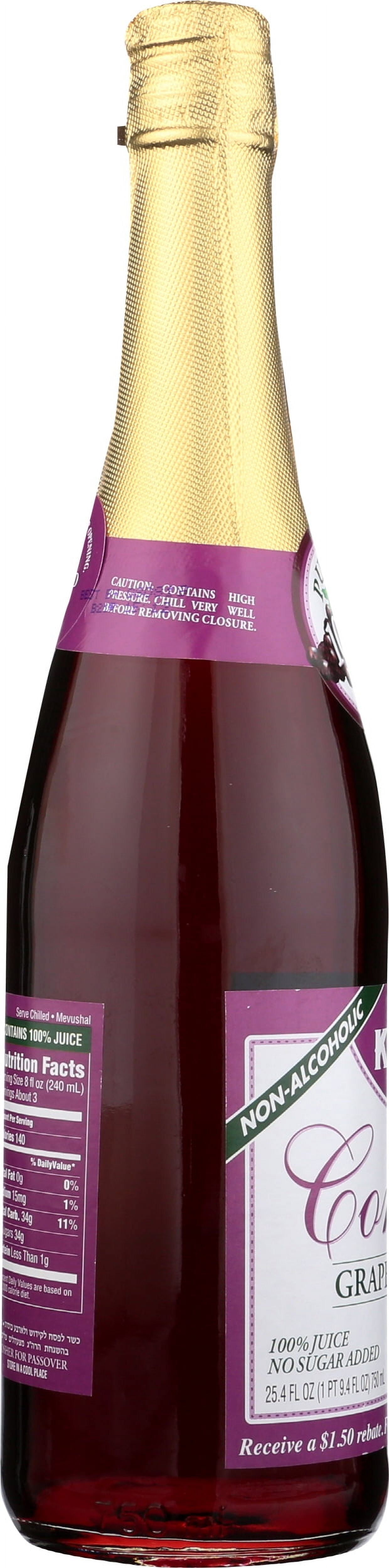 Pack of 12, Kedem Sparkling Concord Grape Juice, 25.4 fl oz