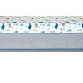 thumbnail image 3 of Lanco Cute Baby Dinosaur 3 Piece Baby Nursery Crib Bedding Set Grey/White, Bed Size 33 x 42 Fill Polyester, Animal Print, Soft & Comfortable, 3 of 4