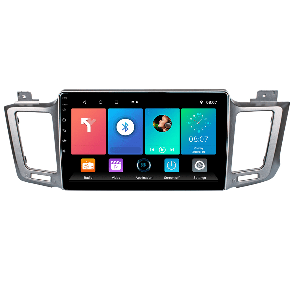 Roinvou 2+32G Android 9.1 10.1 Double Din Car Stereo for Toyota RAV4 2013-2018, Car video Radio player, HD GPS WIFI, Mirror link, Rear view, Bluetooth FM Receiver
