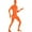Orange, variant on Men's Full Body Costume Face Cover Bodysuits Novelty One Piece Cosplay Outfit for Dance Stage Performance
