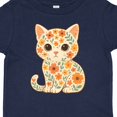 thumbnail image 4 of Inktastic Retro Kitty Cat Flowered Girls Toddler T-Shirt, 4 of 5