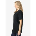 thumbnail image 3 of Woman Within Plus Size Short-Sleeve Crinkle Shirt, 3 of 3