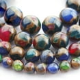 thumbnail image 2 of U8MO 1 Strand 15"(38cm) Composited Agate Stone Gemstone 6mm 8mm 10mm 12mm Beads-Green-12mm (30~32pcs), 2 of 9