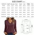 thumbnail image 6 of SUNBS Long Sleeve Shirts for Women Tops V Neck Casual Tops Comfortable Shirt Soft Basic Tees Women Blouses, 6 of 8