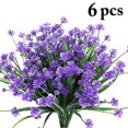 thumbnail image 2 of Coofit Artificial Flower Plastic Lifelike 6PCS Decorative Faux Shrub Plant Fake Flower, 2 of 4