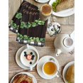 thumbnail image 4 of Spring Eucalyptus Leaves Kitchen Dish Towels for Drying Dishes Set of 4, Farmhouse Botanical Brown Wood Waffle Weave Microfiber Hand Tea Bathroom Towels Quick Dry & Absorbent Towel 15.7x23.6, 4 of 7