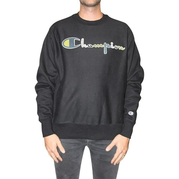 Sudadera Champion FLC Pullover para Hombre. GF70-586SIA-BKC negro XL