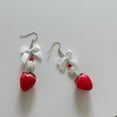 thumbnail image 3 of Osdhezcn Fruit Themed Earrings Bowknot Strawberry Dangle Ear Rings Unique Ear Accessories, 3 of 11