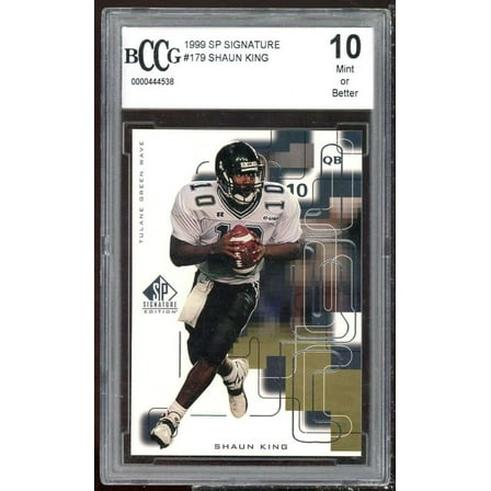 Shaun King Rookie Card 1999 SP Signature #179 BGS BCCG 10