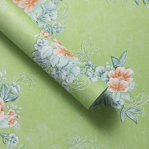 Zhuge Papel para envolver regalos, flores impresas en 3D, papel para envolver ramos (verde)