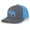 Charcoal/Neon Blue, variant on Mens Trucker Hat Embroidered Deer Forest Outdoor Hat Baseball Cap-Brown/Khaki