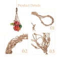 thumbnail image 4 of Sac Fourre-Tout en Maille Réutilisable Tissé avec Corde de Chanvre pour Fruits Légumes 1 Ensemble Sac en Filet, 4 of 8