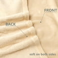 thumbnail image 3 of Fleece Blankets, Super Soft Flannel Fuzzy Blanket for Bed Couch, Luxury Cozy Plush Microfiber Blanket-Twin Size,Beige, 3 of 6