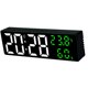 thumbnail image 1 of Reloj digital con temperatura Snooze Sunnimix para dormitorio y oficina negro y verde, 1 of 8