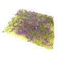 thumbnail image 1 of Modelo de nido de hierba, simulación de césped, decoración, modelo de terreno a mano, césped artificial para diseño de terreno de juego verde violeta, 1 of 8