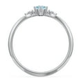 thumbnail image 4 of Birthstone Oval Ring with Shoulder Accents - Blue Topaz (December), 4 of 5