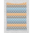 thumbnail image 1 of Orange Brown Tapestry, Victorian Art Pattern of Vintage Damask Ornaments Horizontal Colors, Wall Hanging for Bedroom Living Room Dorm Decor, 60W X 80L Inches, Baby Blue Multicolor, by Ambesonne, 1 of 2