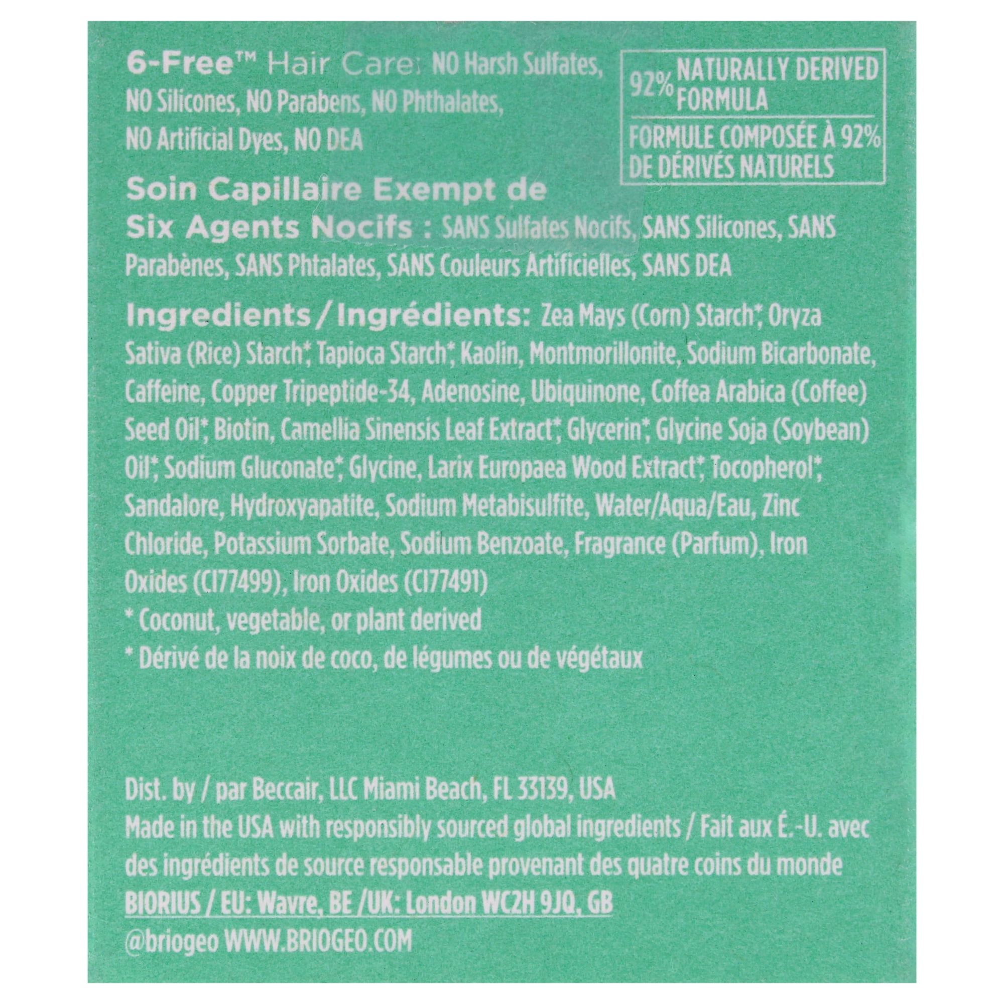 Briogeo Style Plus Treat Dry Shampoo Puff Mattifying Powder - Tinted , 0.5 oz Dry Shampoo