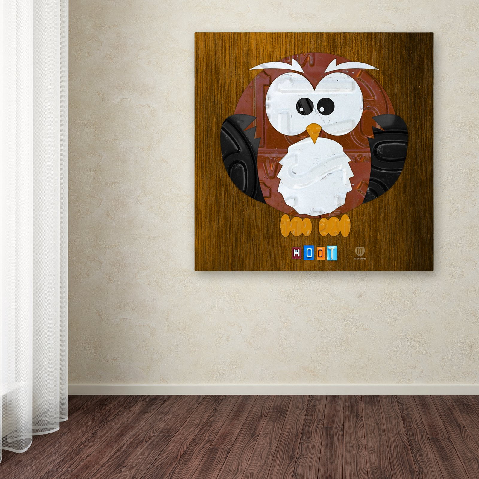 Trademark Fine Art 'Hoot The Owl' Canvas Art by Design Turnpike