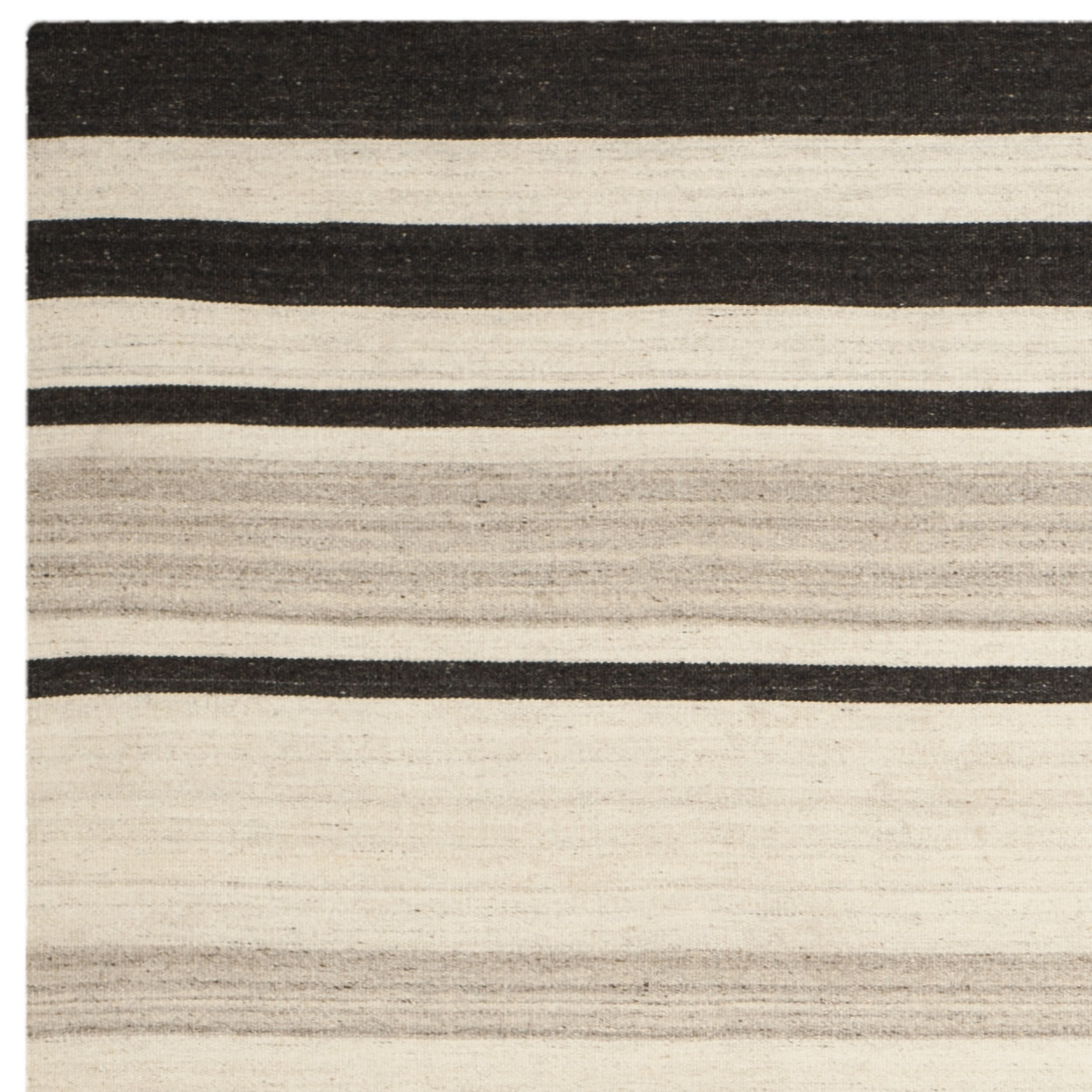 SAFAVIEH Dhurries Leila Geometric Area Rug, Natural/Grey, 9' x 12'