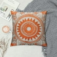 thumbnail image 2 of GOSMITH  Mandala Accent Decorative Throw Pillow Covers Orange, 2 of 5