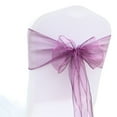 thumbnail image 2 of Ludlz 40Pcs Exquisite Workmanship Chair Bow Sash Wear-resistant Polyester Bow Knot Organza Chair Sashes Wedding Decoration, 2 of 8