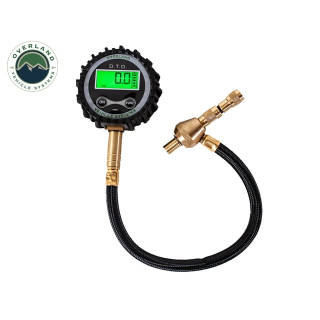 Overland Vehicle Systems Tire Deflator 12020001 0-150 Pounds Per Square Inch; Rubber/Plastic