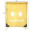 thumbnail image 2 of Inspirational Gym Quote Bags, Gym Drawstring Backpacks for Fitness Motivation, 2 of 2