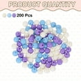 thumbnail image 3 of Uxcell 200pcs Purple Acrylic Round Beads 8mm Dia 1.9mm Hole Plastic Resin Smooth Balls Loose Bead  for Jewelry Making Bracelets Necklace Earrings DIY, 3 of 7