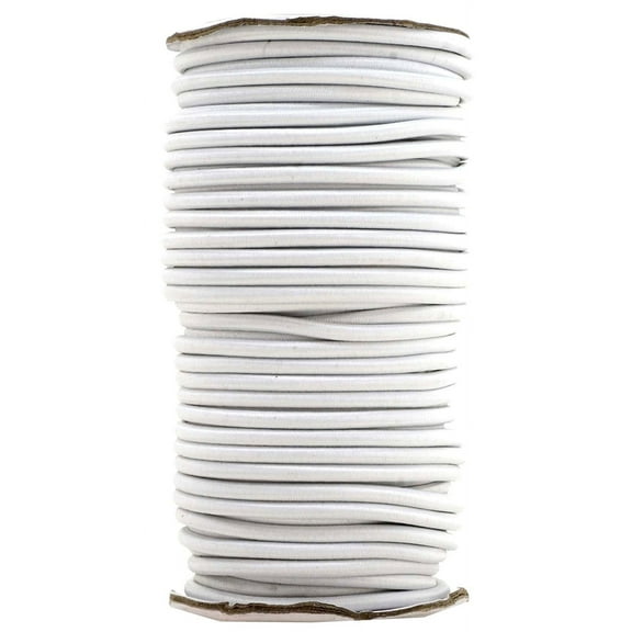 Eshoppercity Brand - 1/2" x 10 Ft White Premium Marine Grade Bungee Shock Stretch Cord UV Resistance Heavy Duty for boat Kayak - 10 ft in length (NOT for making face cover, NO spool)