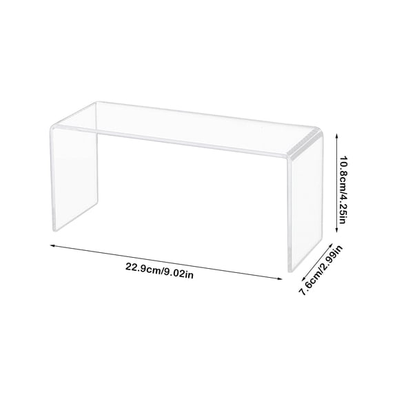 Large Acrylic Display Rack, Clear Cosmetic Organizer Stand for Perfume Makeup, Multi-Tier Lipstick Storage Shelf for Vanity