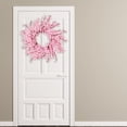 thumbnail image 6 of 11.81inch Artificial Forsythia Wreath for Front Door Pink Jasmine Wreath for Festival Celebration Front Door Wall Window Decoration Home Christmas Decor, 6 of 9