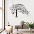 thumbnail image 6 of LuxenHome Black Metal Windy Tree Wall Decor, 6 of 9