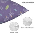 thumbnail image 5 of YFYANG Square Decorative Throw Pillow Case (Without Pillow Insert), Purple Dandelion Pattern Bedroom Sofa Car Cushion Cover, 18"x18", 5 of 9