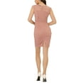 thumbnail image 3 of INSPIRE CHIC Women's Elegant Stretch Knit Cap Sleeve Allover Floral Lace Bodycon Dress, 3 of 6