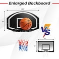 thumbnail image 3 of Resenkos Basketball Hoop,Basketball Stand Rack,Wall Mounted Basketball Set for Kids Teens Adults, 3 of 9